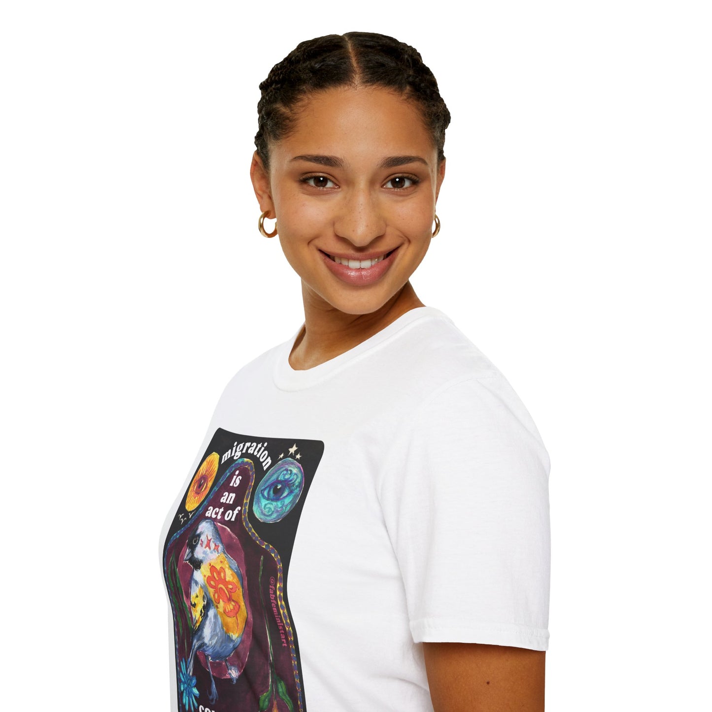 Migration is an act of courage: Feminist shirt
