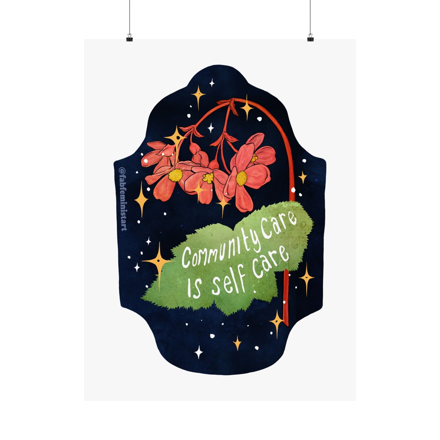 Community Care Is Self Care: Feminist Art Print