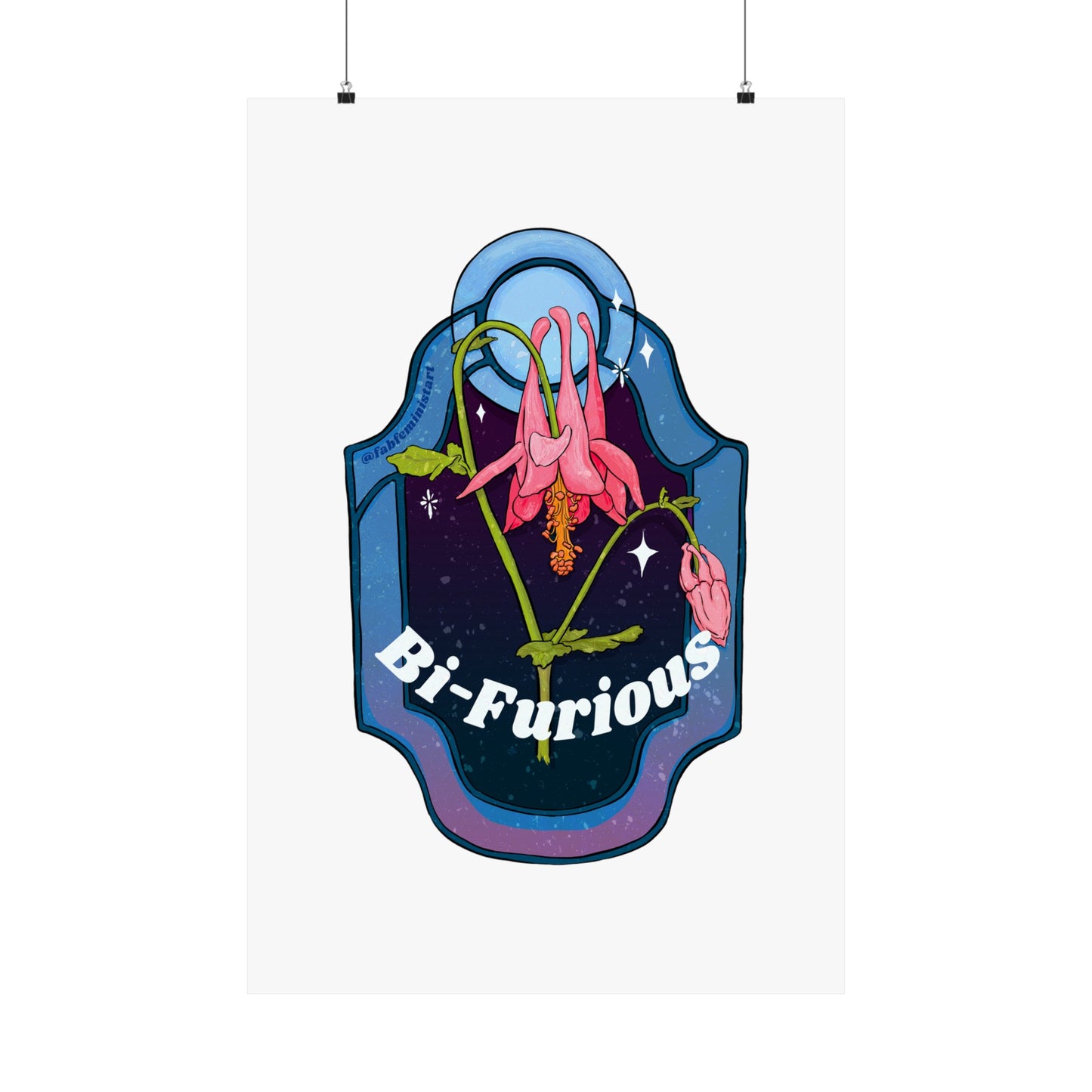Bi Furious: Bisexual Pride Art Print