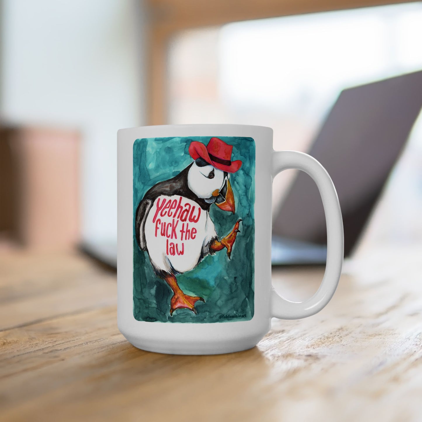Yeehaw fuck the law: Feminist Mug