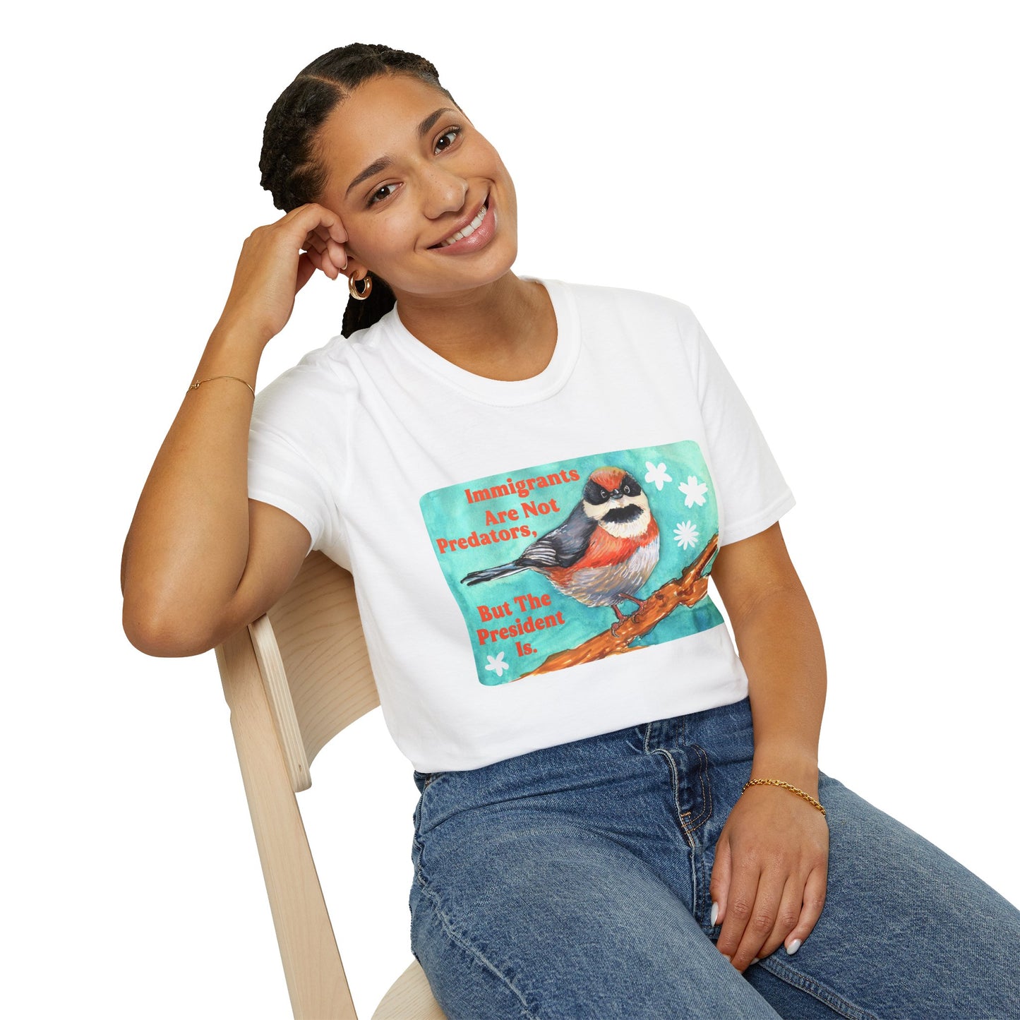 Immigrants are not predators, but the president is: Feminist Shirt