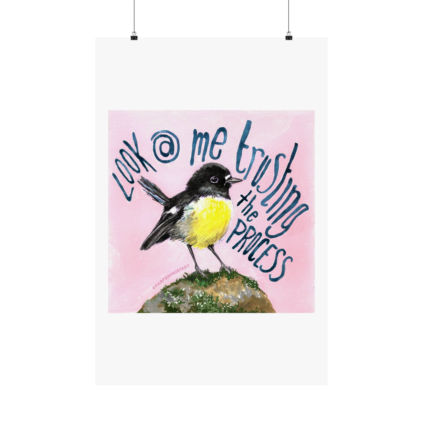 Look At me Trusting The Process: Mental Health Print