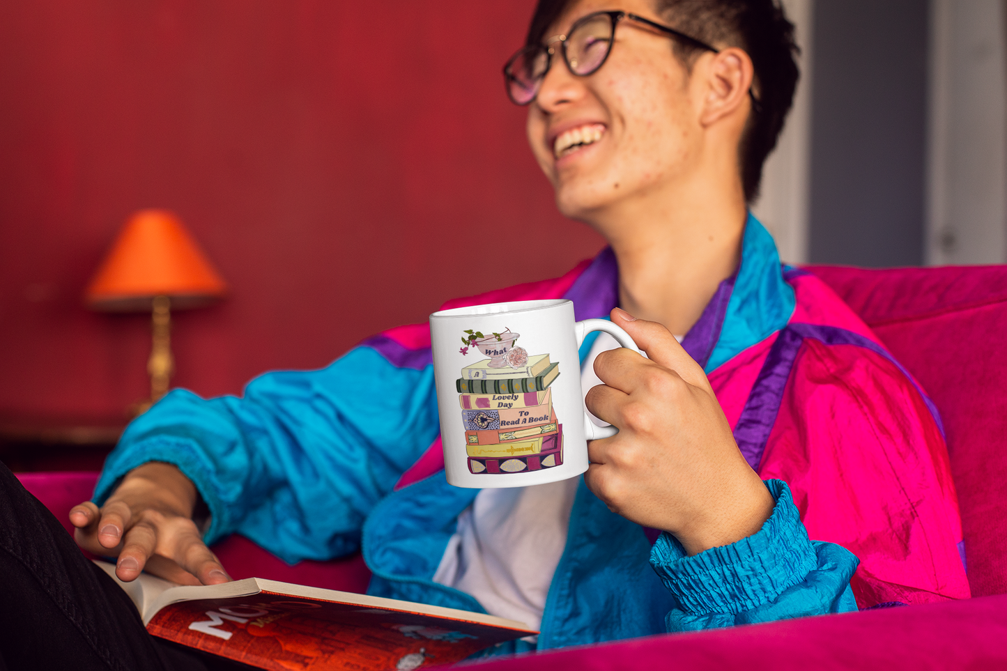 What A Lovely Day To Read A Book: Bookish Mug