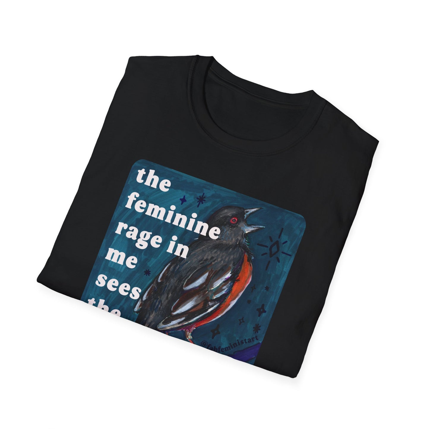 the feminine rage in me sees the feminine rage in you: feminist shirt