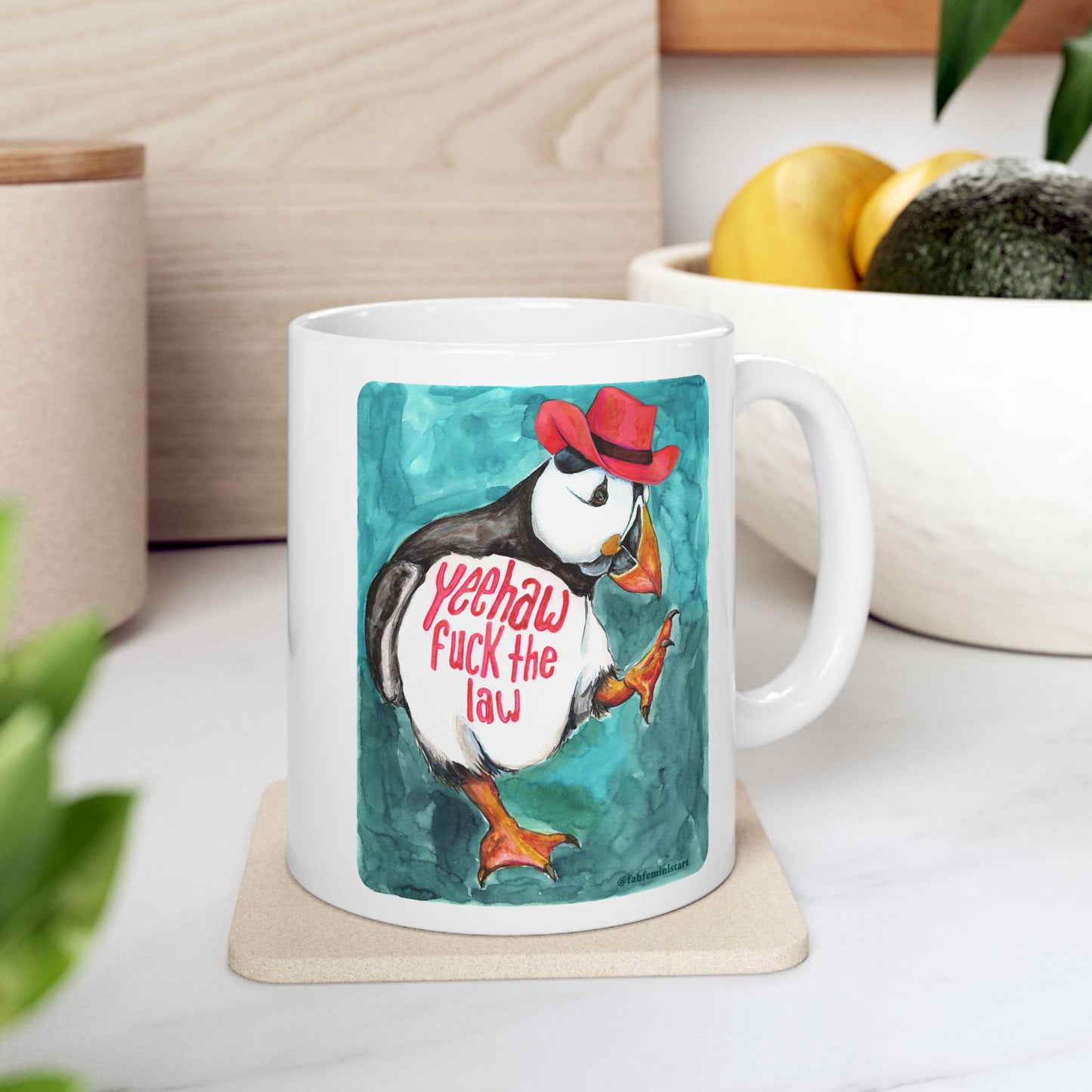 Yeehaw fuck the law: Feminist Mug