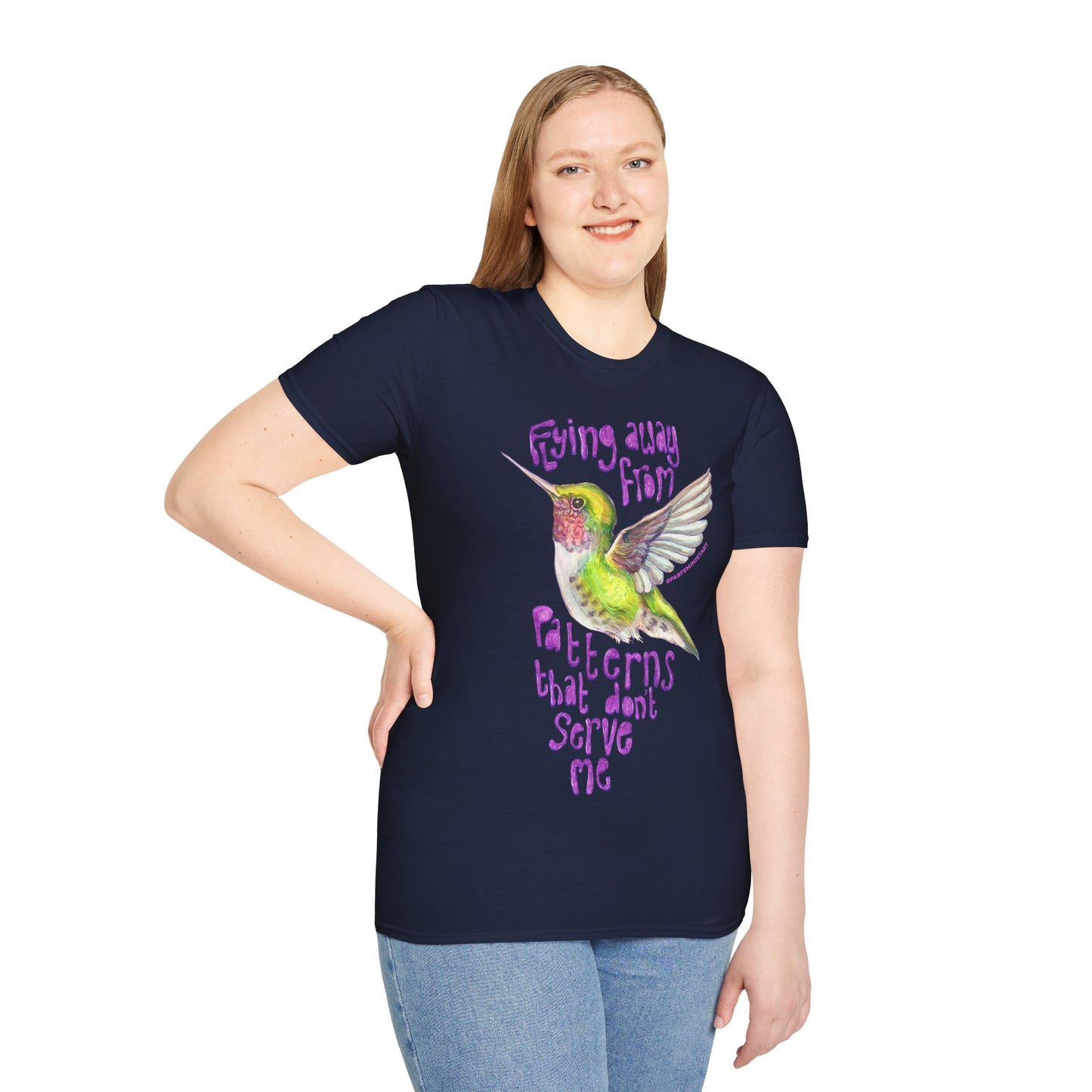 Flying Away From Patterns That Don't Serve Me: Mental Health Shirt