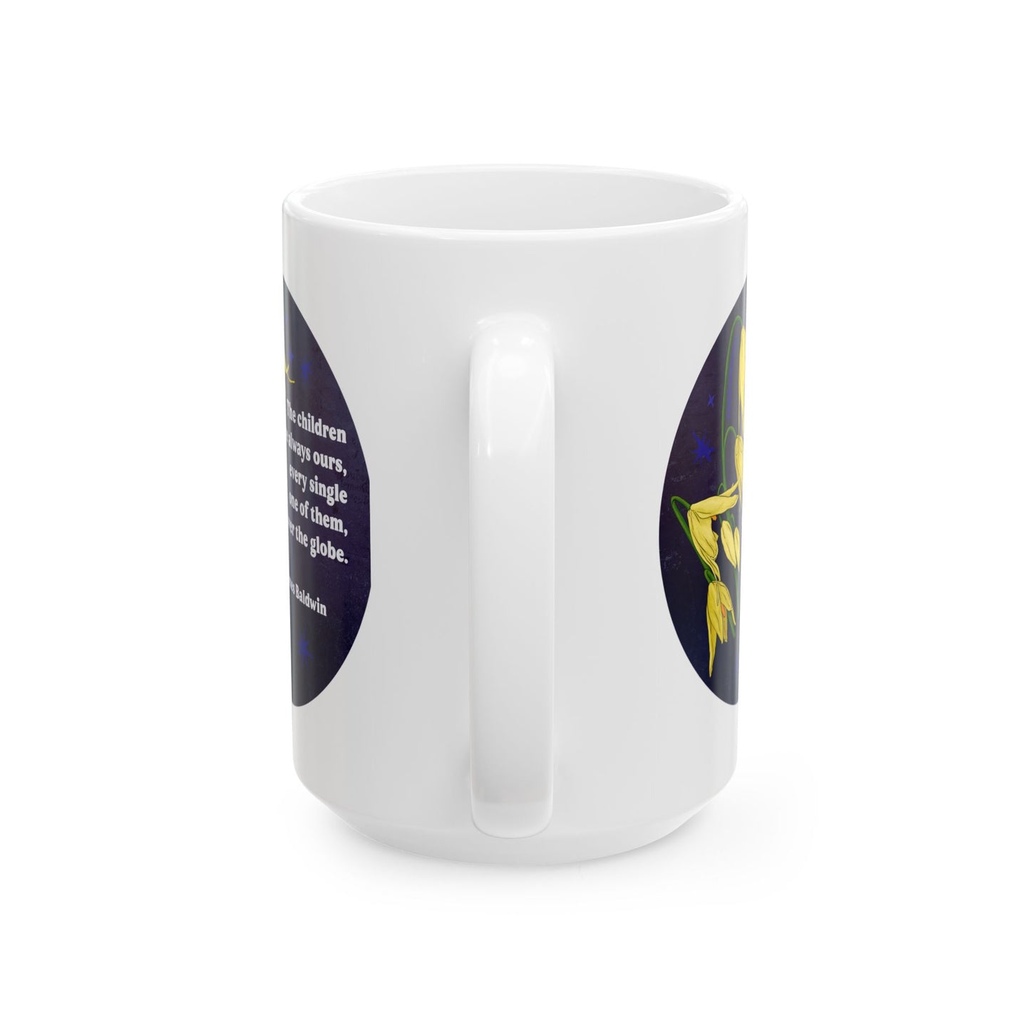 The children are always ours, every single one of them, all over the globe, James Baldwin: Feminist Mug