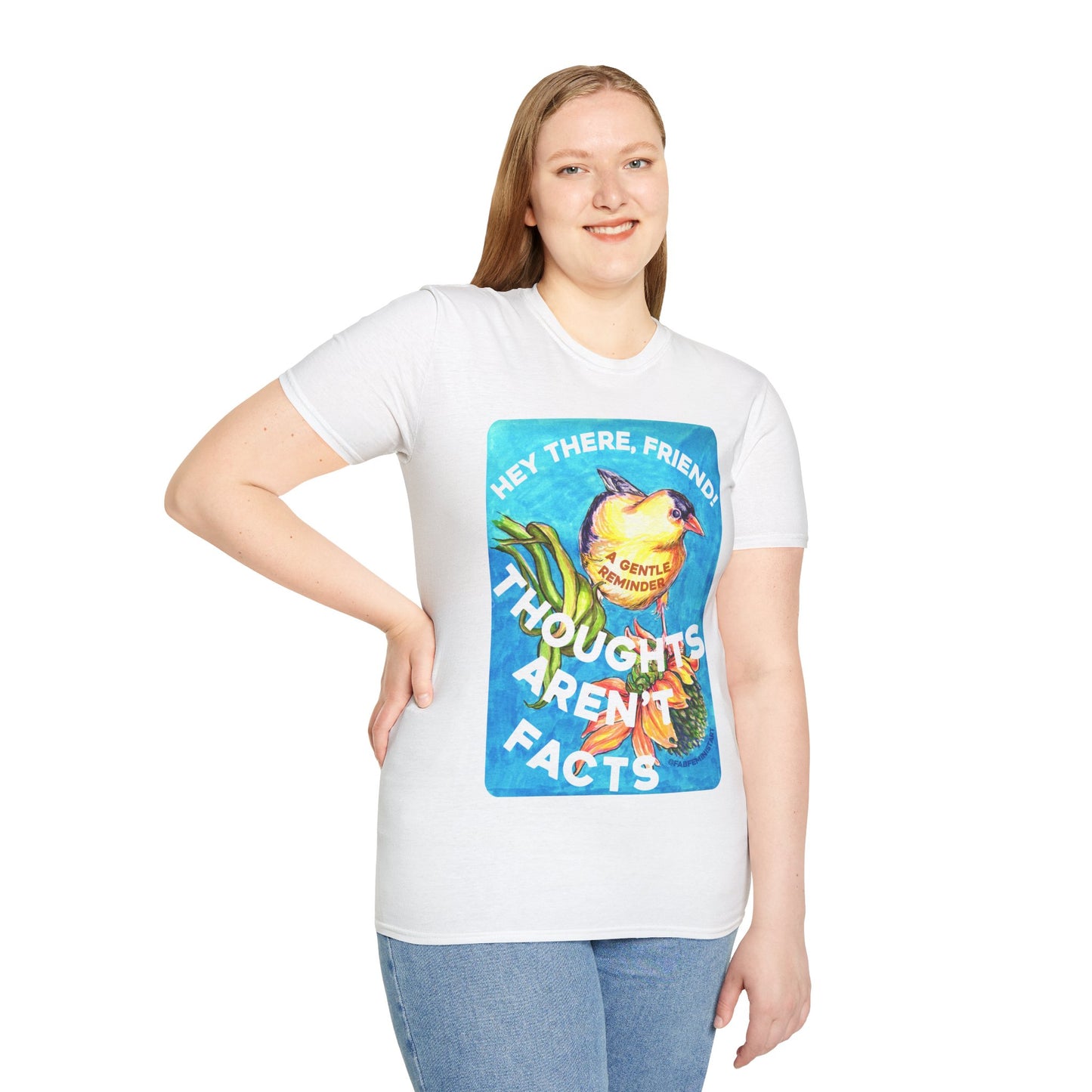 Hey There Friend Anxious Thoughts Aren't Facts: Mental Health Shirt