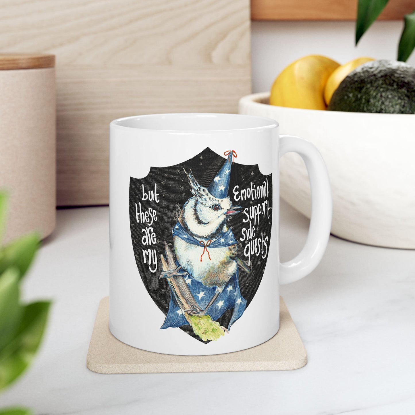 But these are my emotional support side quests: Mental Health Mug