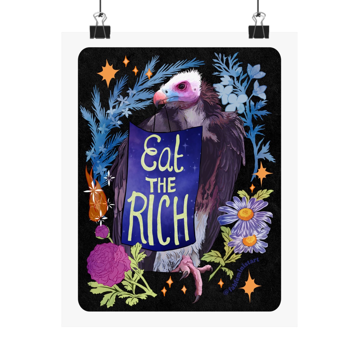 Eat The Rich: Feminist Art Print