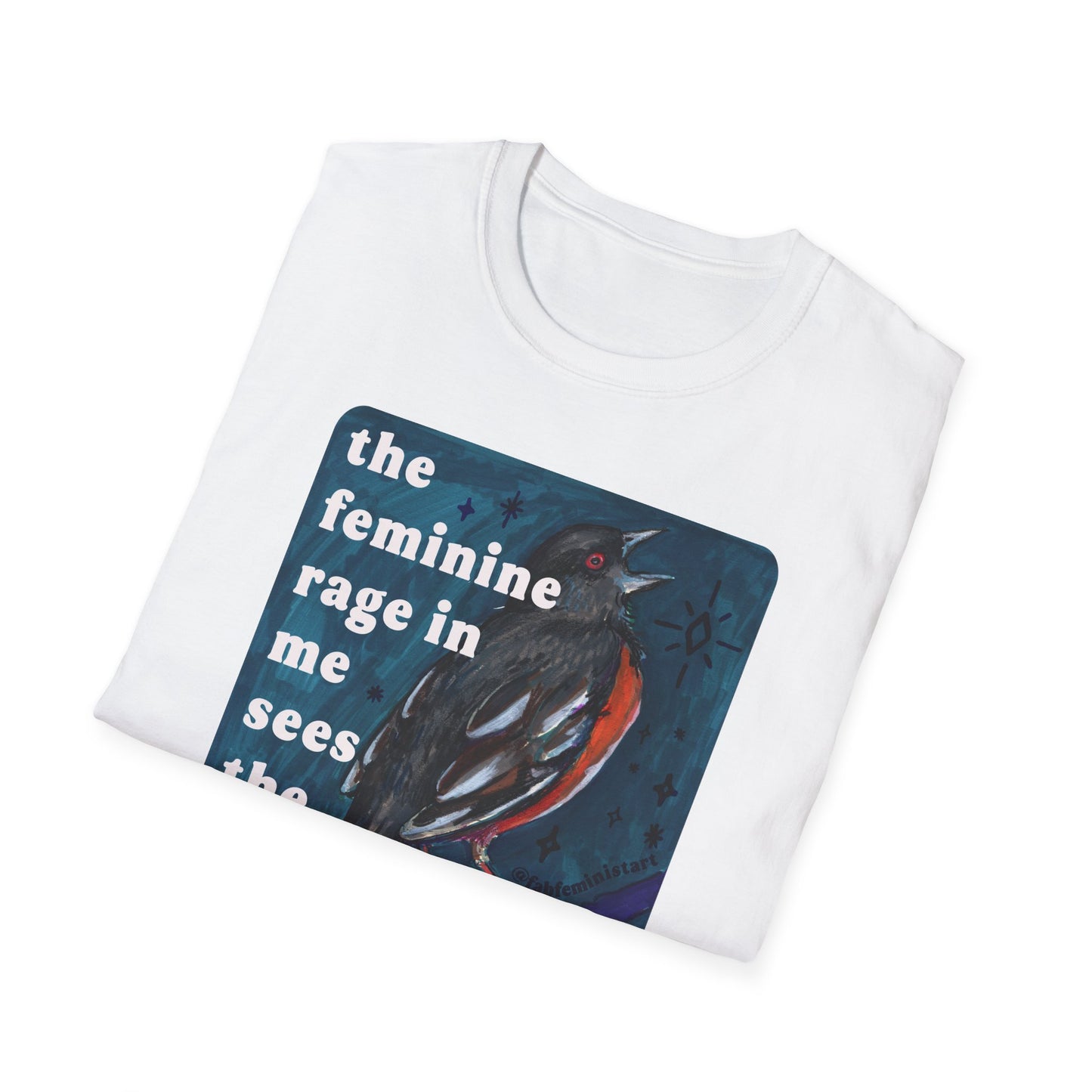 the feminine rage in me sees the feminine rage in you: feminist shirt