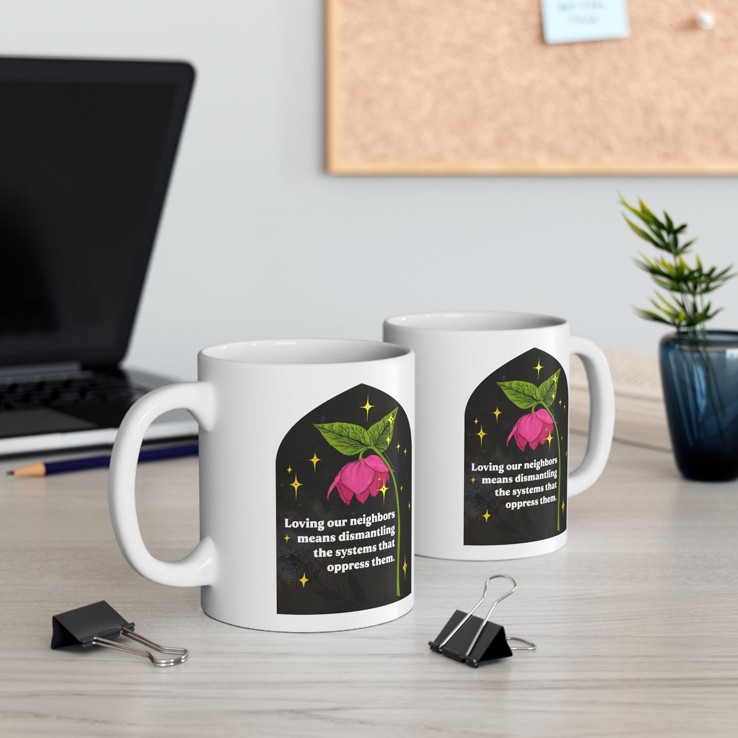 Loving our neighbors means dismantling the systems that oppress them: Feminist Mug