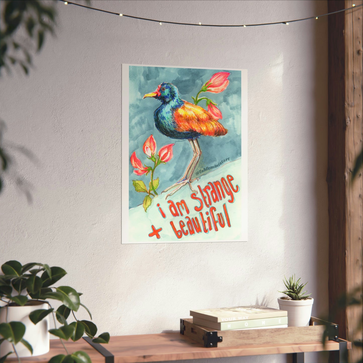I Am Strange And Beautiful: Mental Health Art Print