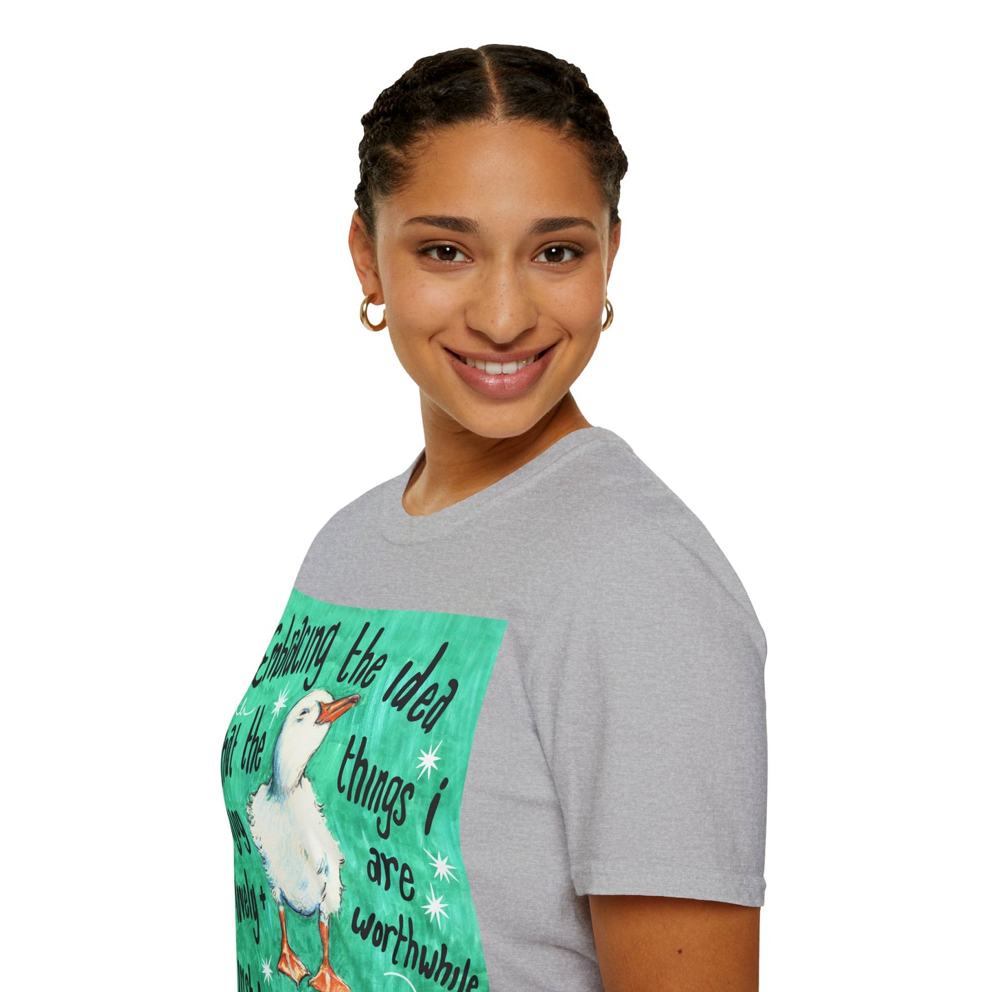 Embracing the idea that the things i enjoy are lovely and worthwhile just because i like them: Mental Health Shirt