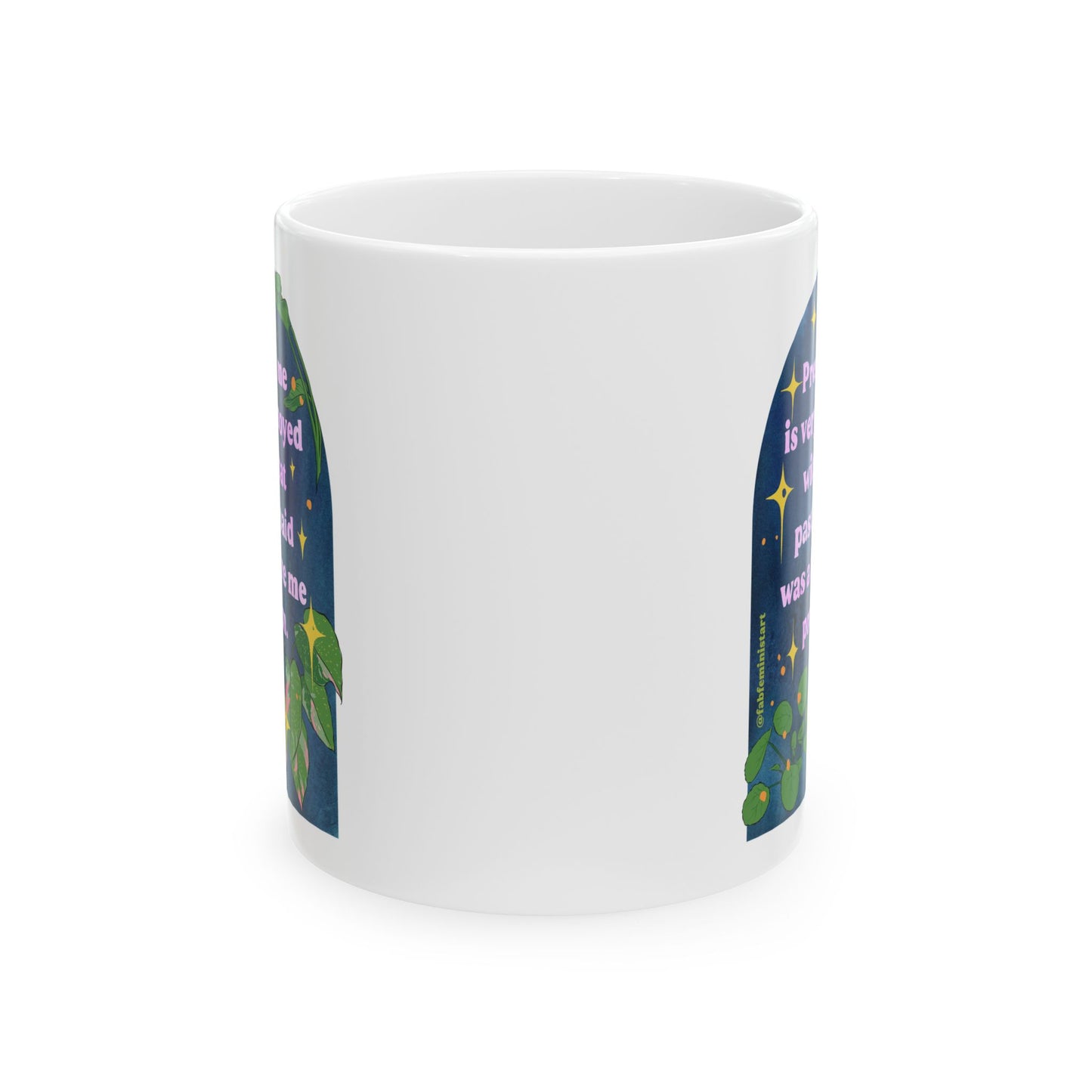 present me is very annoyed with what past me said was a future me problem: mental health mug