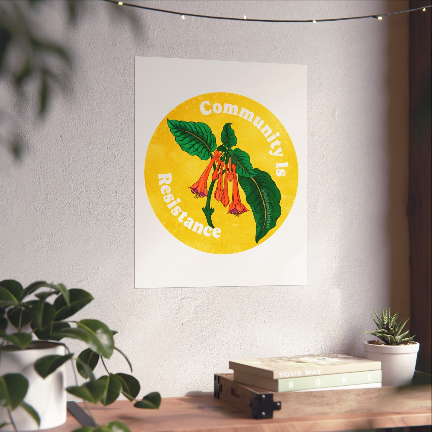 Community Is Resistance: Feminist Art Print