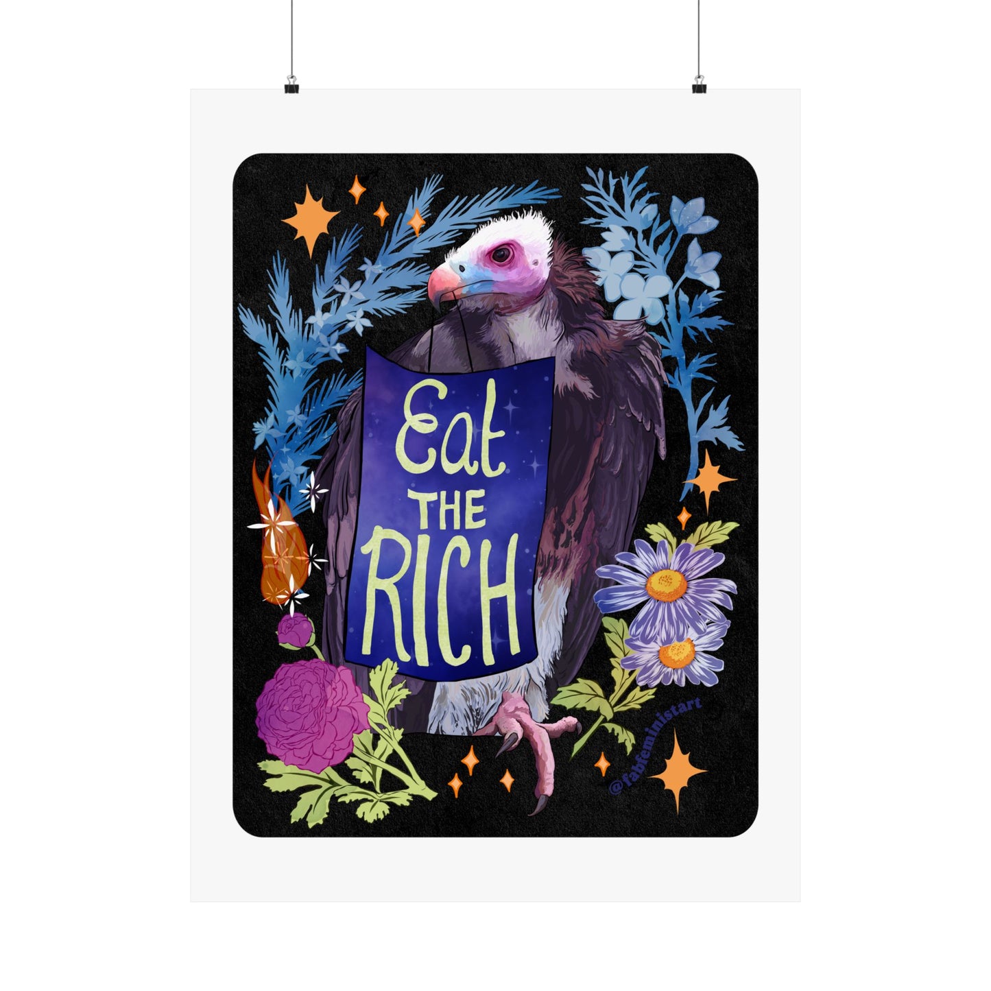 Eat The Rich: Feminist Art Print