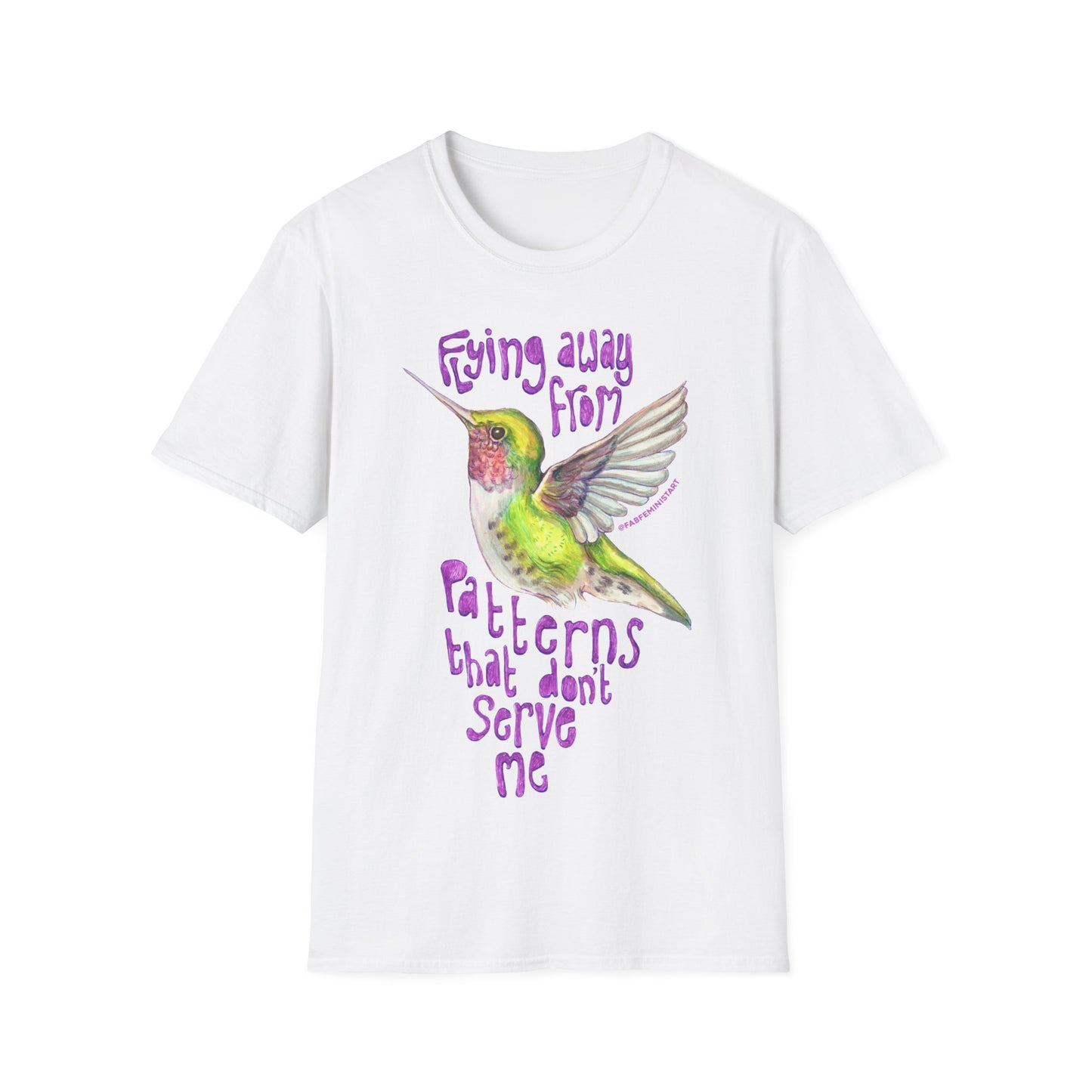 Flying Away From Patterns That Don't Serve Me: Mental Health Shirt