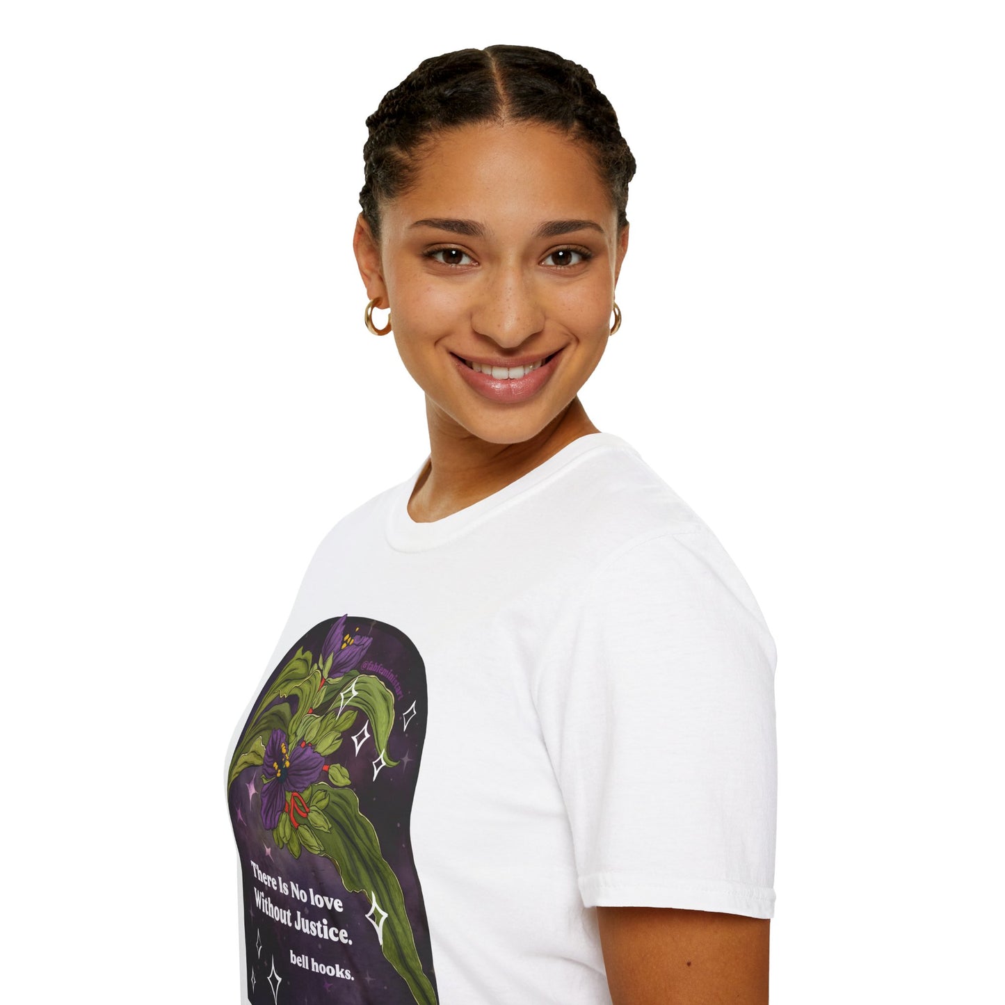 There is no love without justice, bell hooks: Feminist Shirt