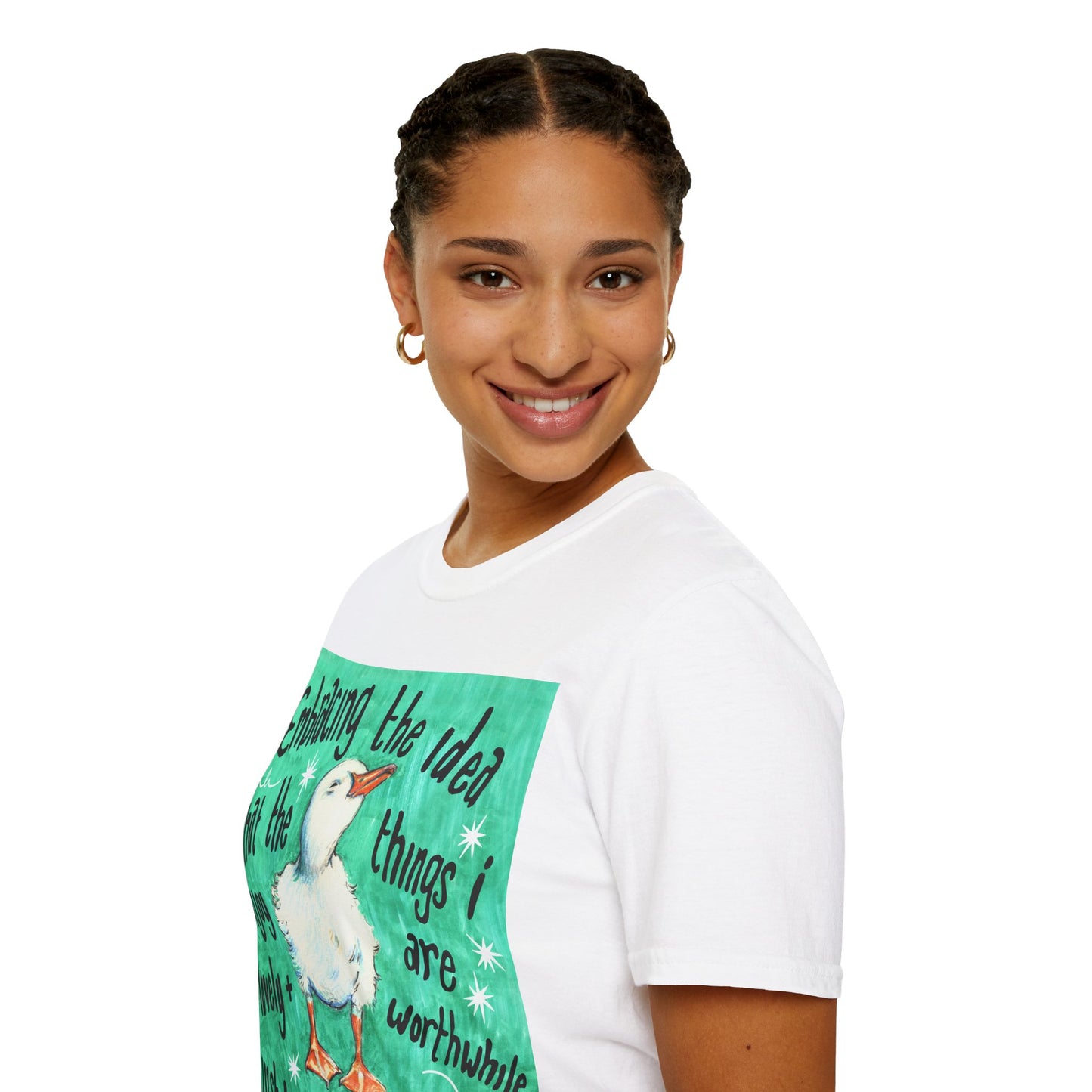 Embracing the idea that the things i enjoy are lovely and worthwhile just because i like them: Mental Health Shirt