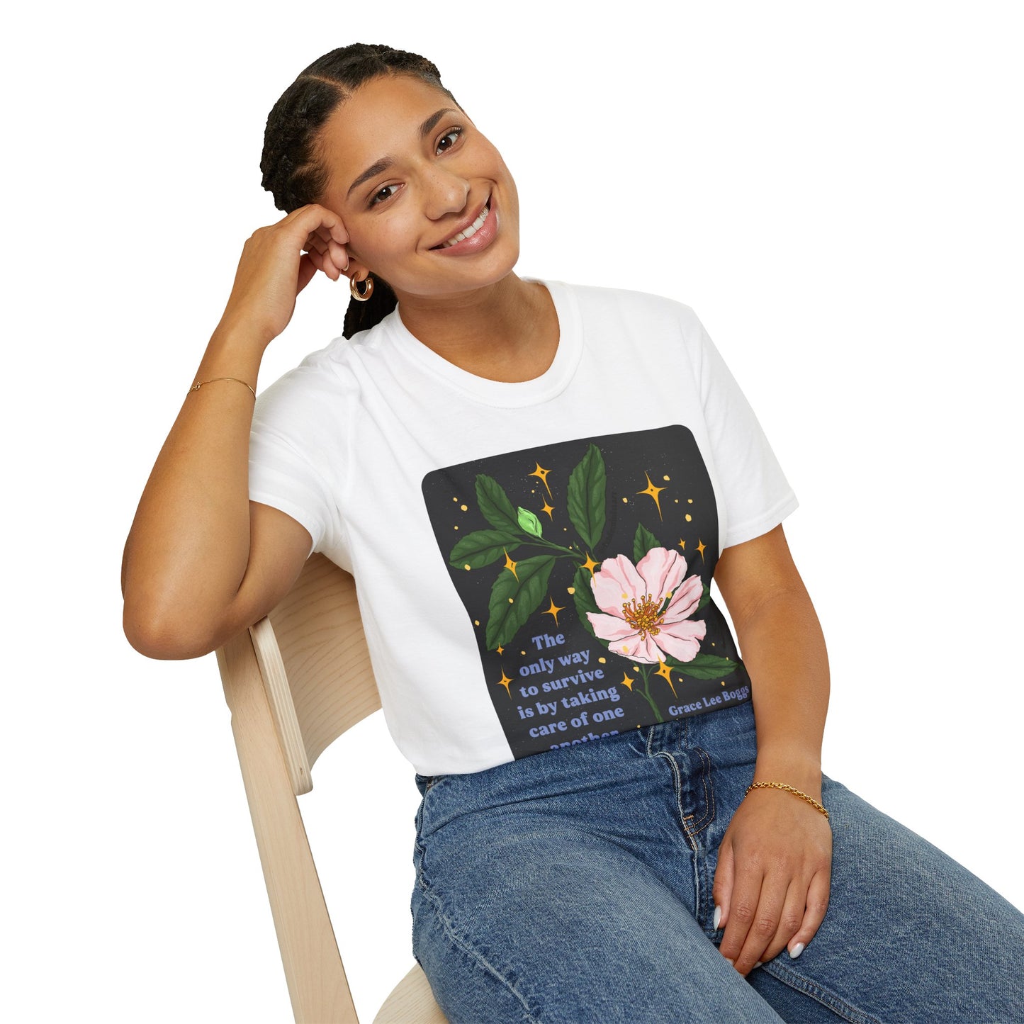 The only way to survive is by taking care of one another, Grace Lee Boggs: Feminist Shirt