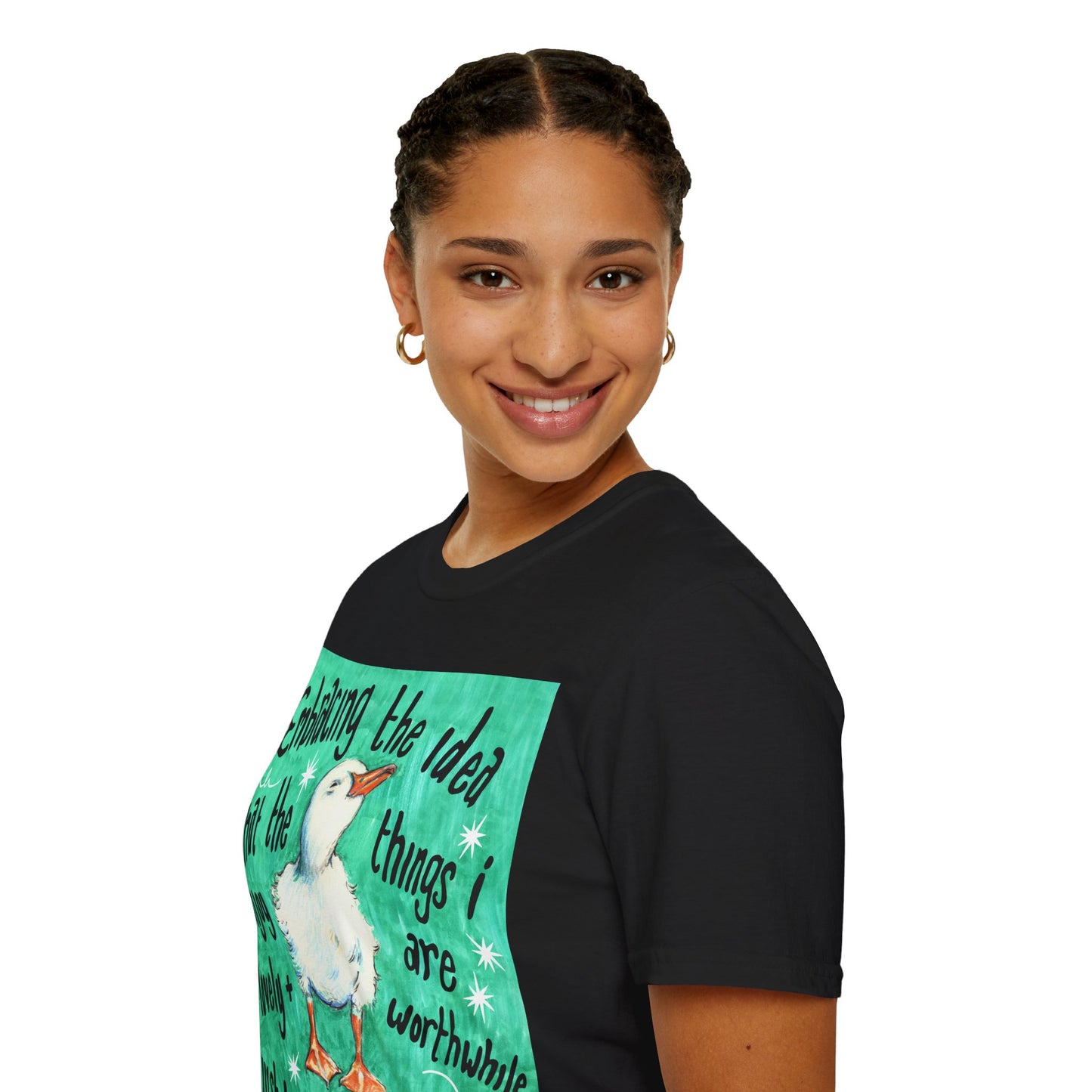 Embracing the idea that the things i enjoy are lovely and worthwhile just because i like them: Mental Health Shirt