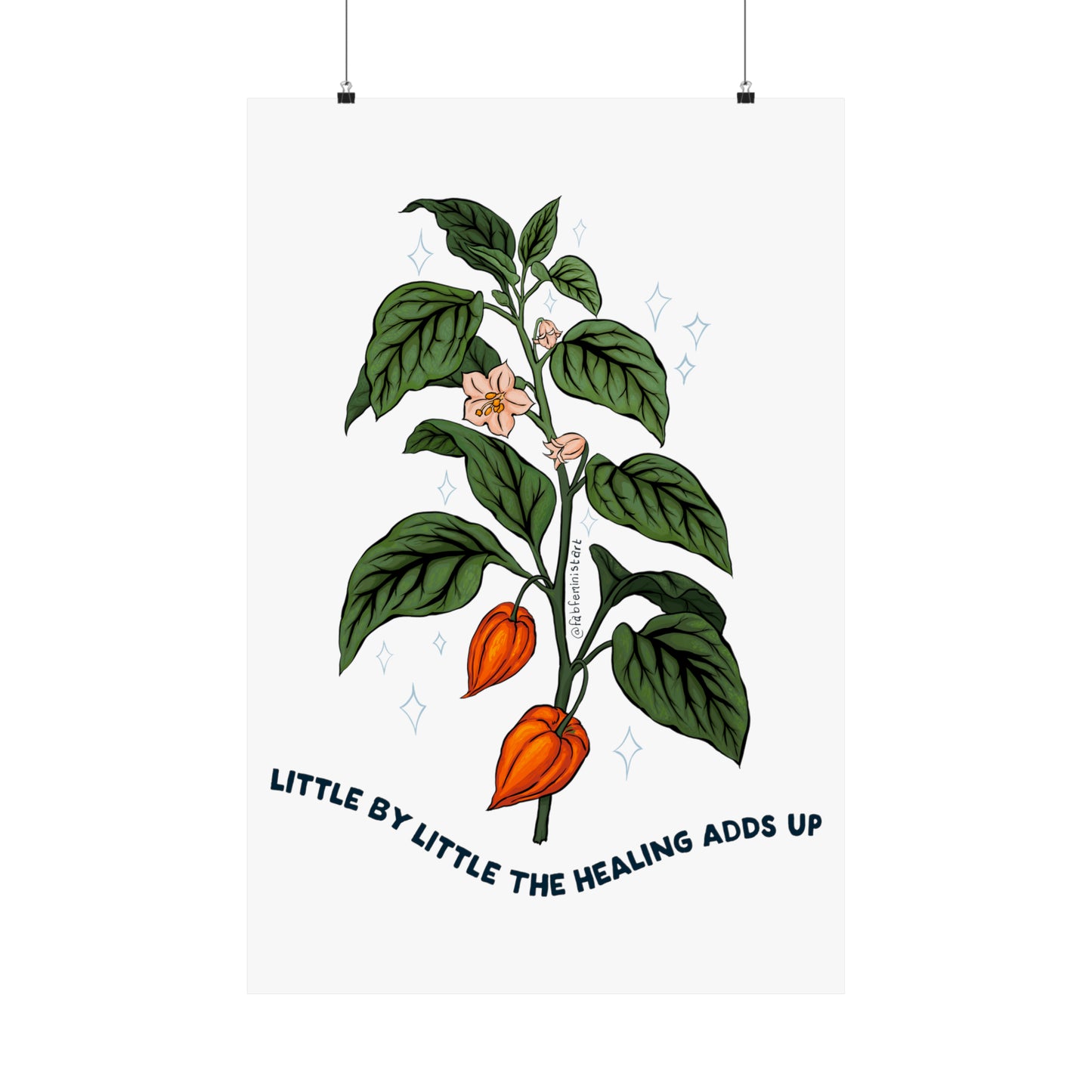 Little By Little The Healing Adds Up: Mental Health Art Print