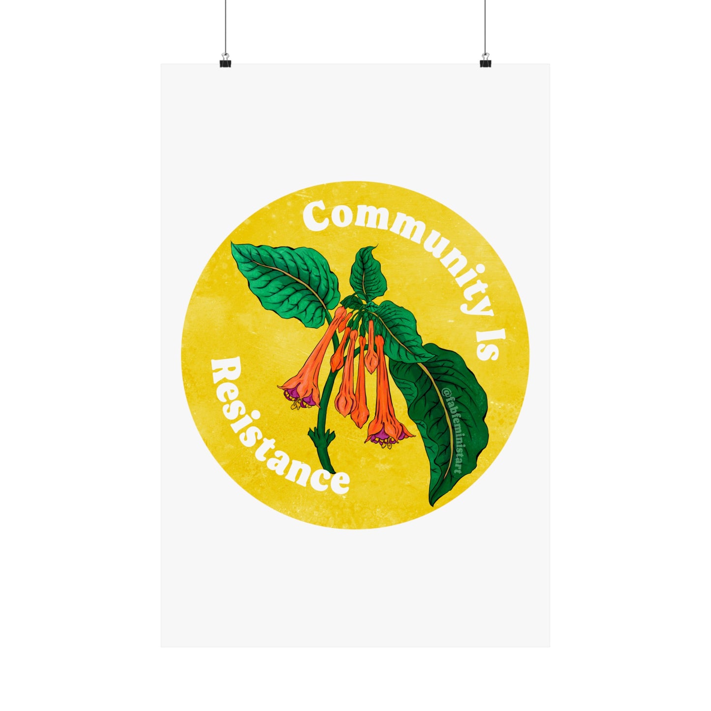 Community Is Resistance: Feminist Art Print