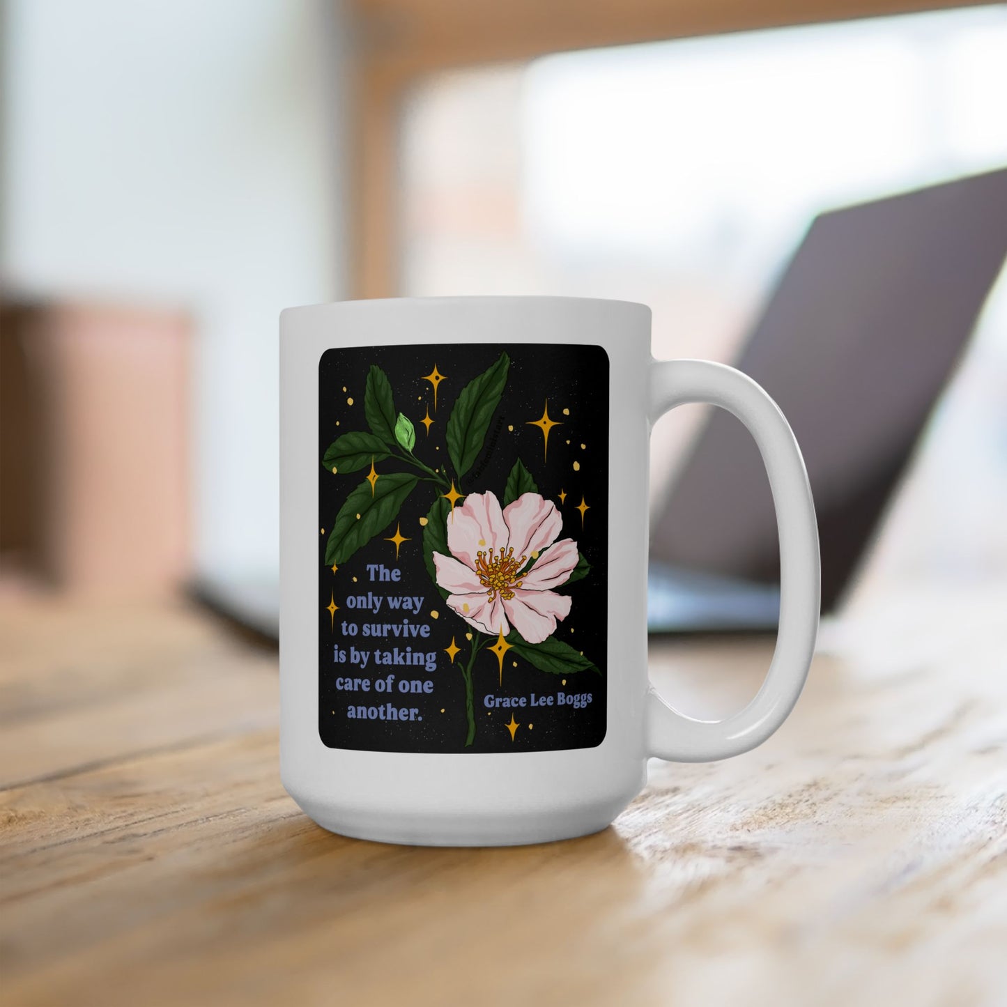 The only way to survive is by taking care of one another, Grace Lee Boggs: Feminist Mug
