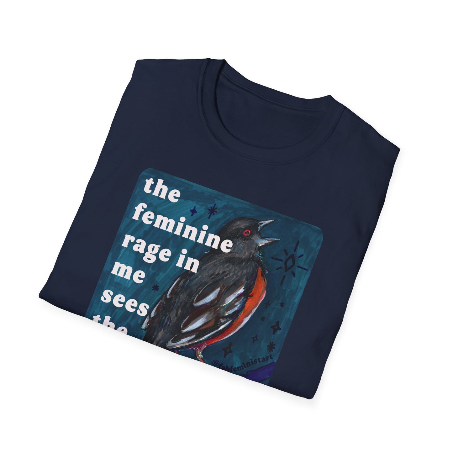 the feminine rage in me sees the feminine rage in you: feminist shirt