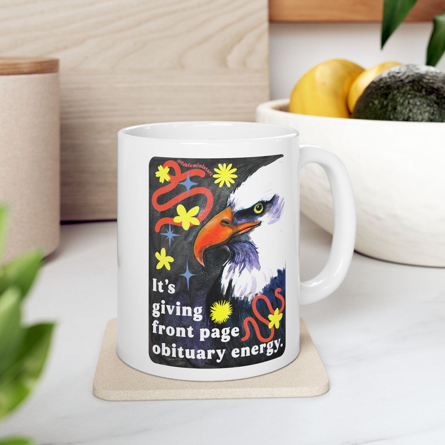 It's giving front page obituary energy: Feminist Mug