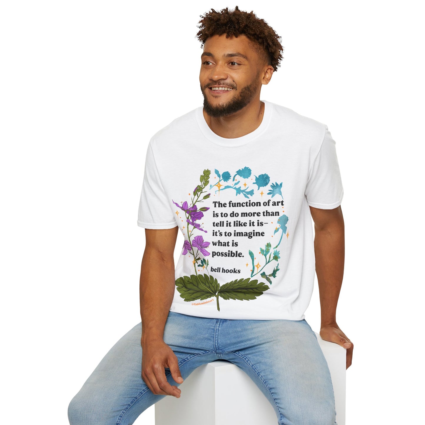 The function of art is to do more than tell it like it is—it's to imagine what is possible, bell hooks: feminist shirt