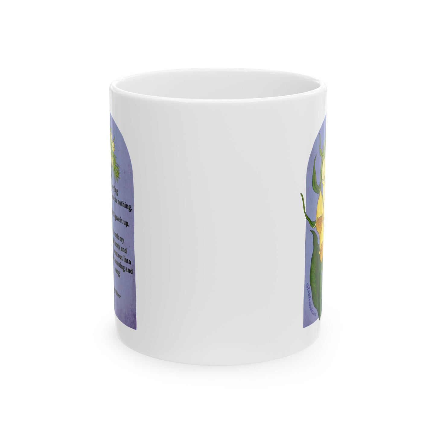 I Saw That Worrying Had Come To Nothing, Mary Oliver: Feminist Mug