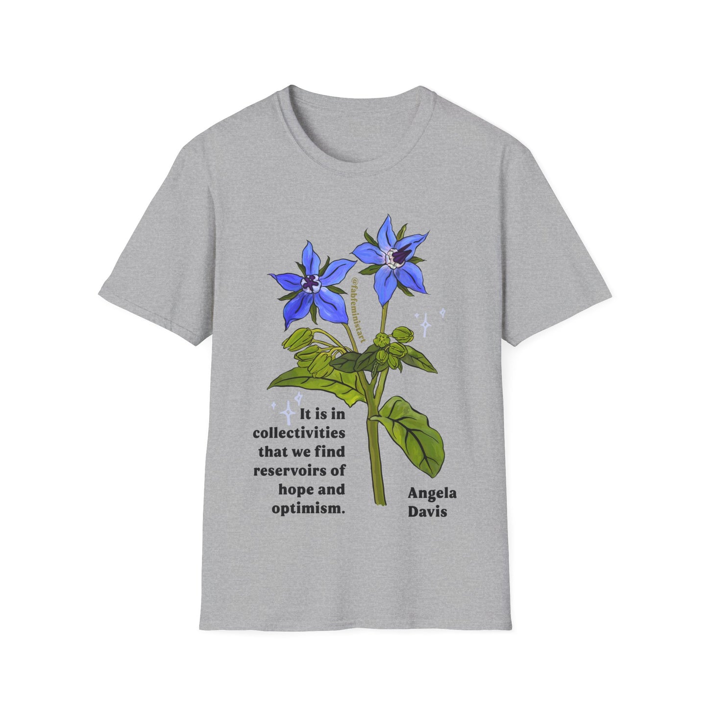 It is in collectivities that we find reservoirs of hope and optimism, Angela Davis: Feminist Shirt
