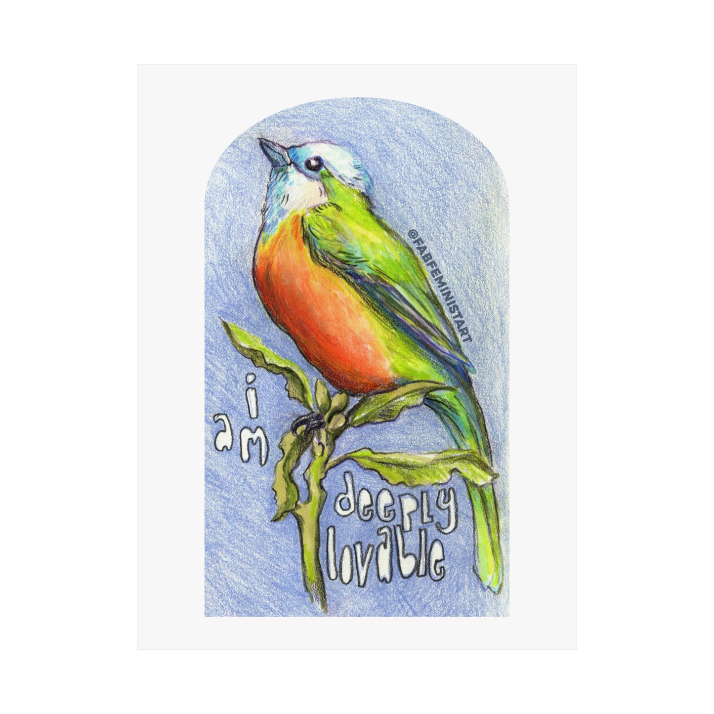 I Am Deeply Lovable: Mental Health Poster