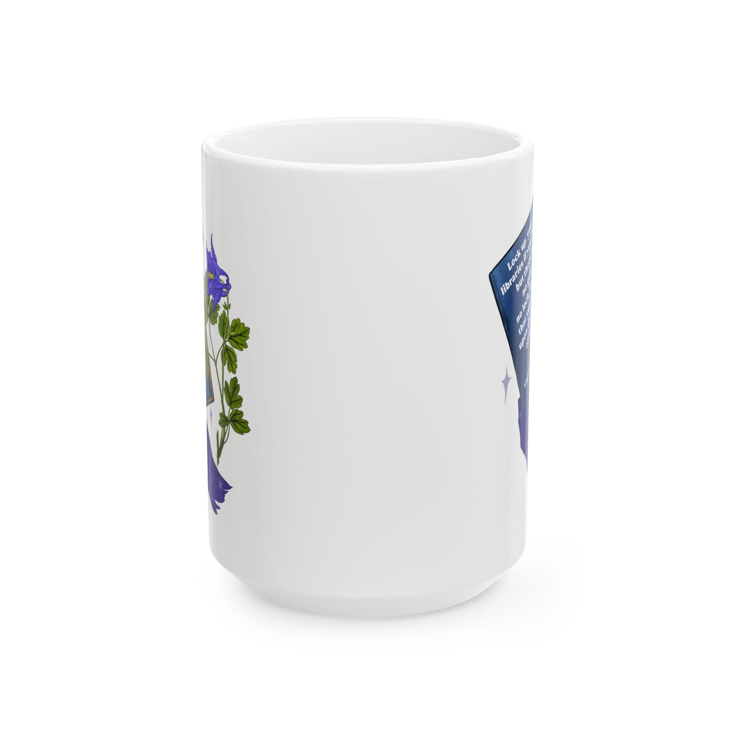 Lock up your libraries if you like; but there is no gate, no lock, no bolt that you can set upon the freedom of my mind, Virginia Woolf: Feminist Mug