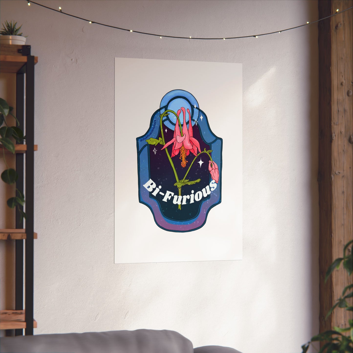 Bi Furious: Bisexual Pride Art Print