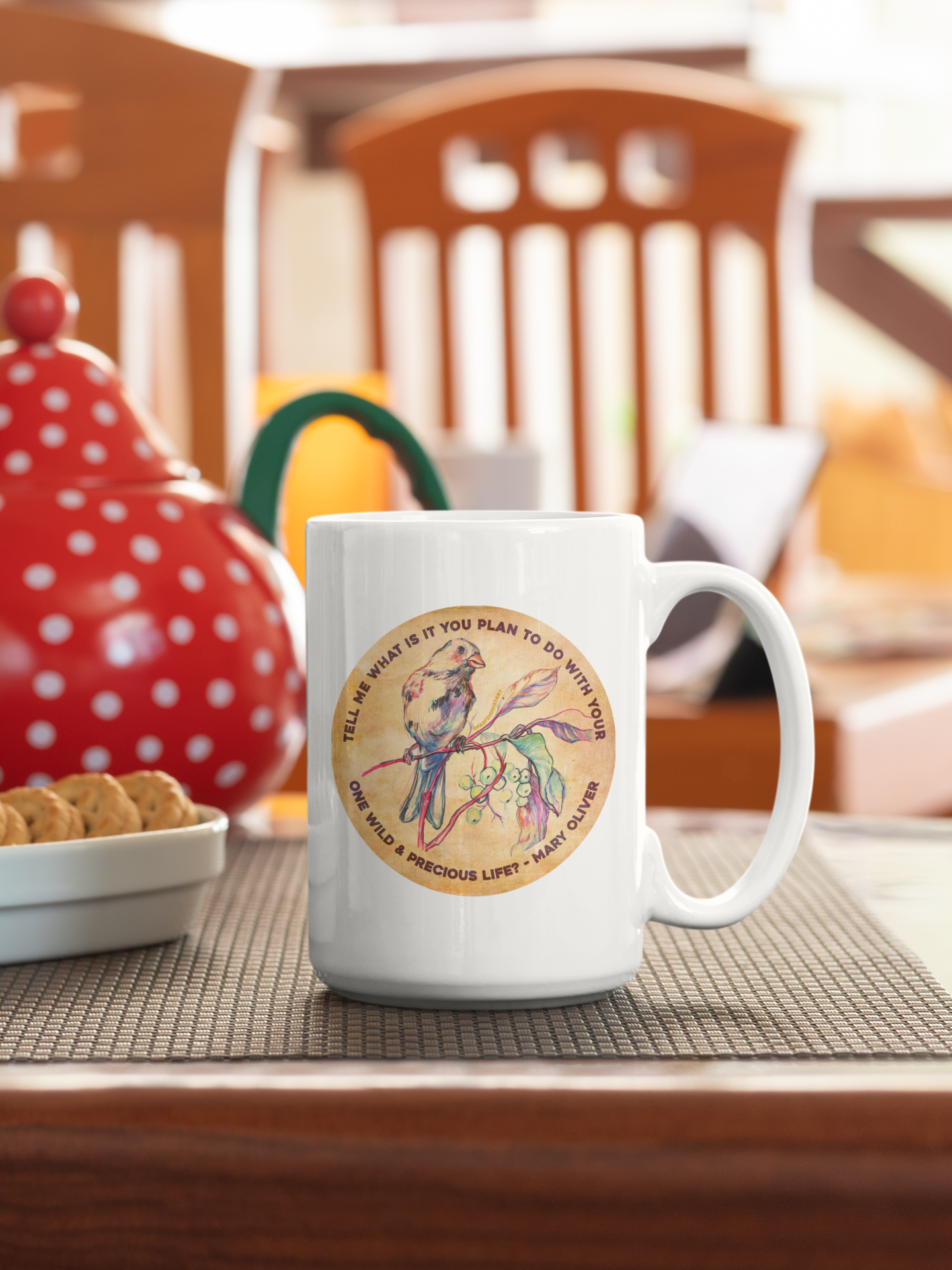 Tell me what is you plant to do with your one wild & precious life, Mary Oliver: Feminist Mug