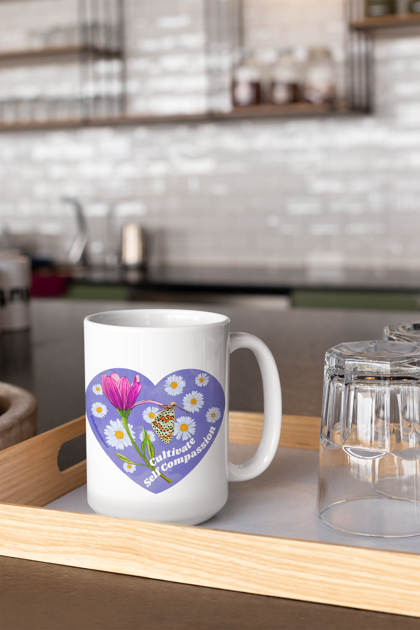 Cultivate Self Compassion: Mental Health Mug