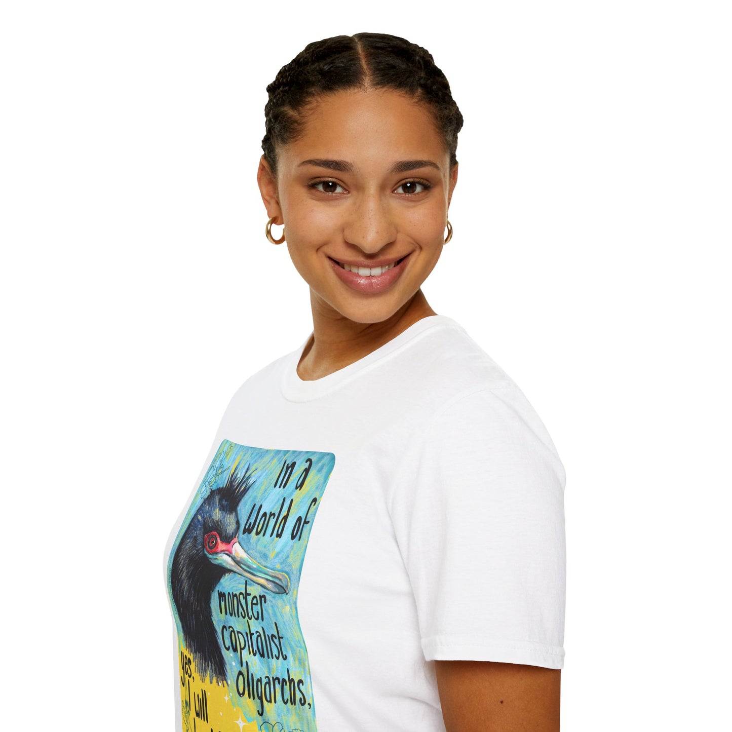 In a World of Monster Capitalist Oligarchs, Yes, I Will Be Difficult: Feminist Shirt