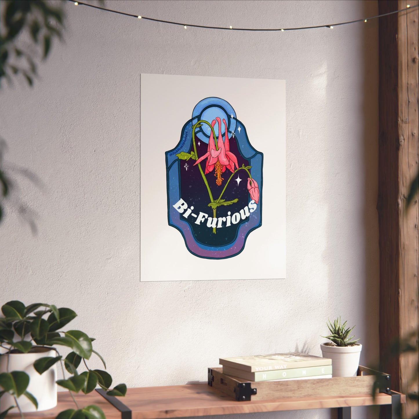 Bi Furious: Bisexual Pride Art Print