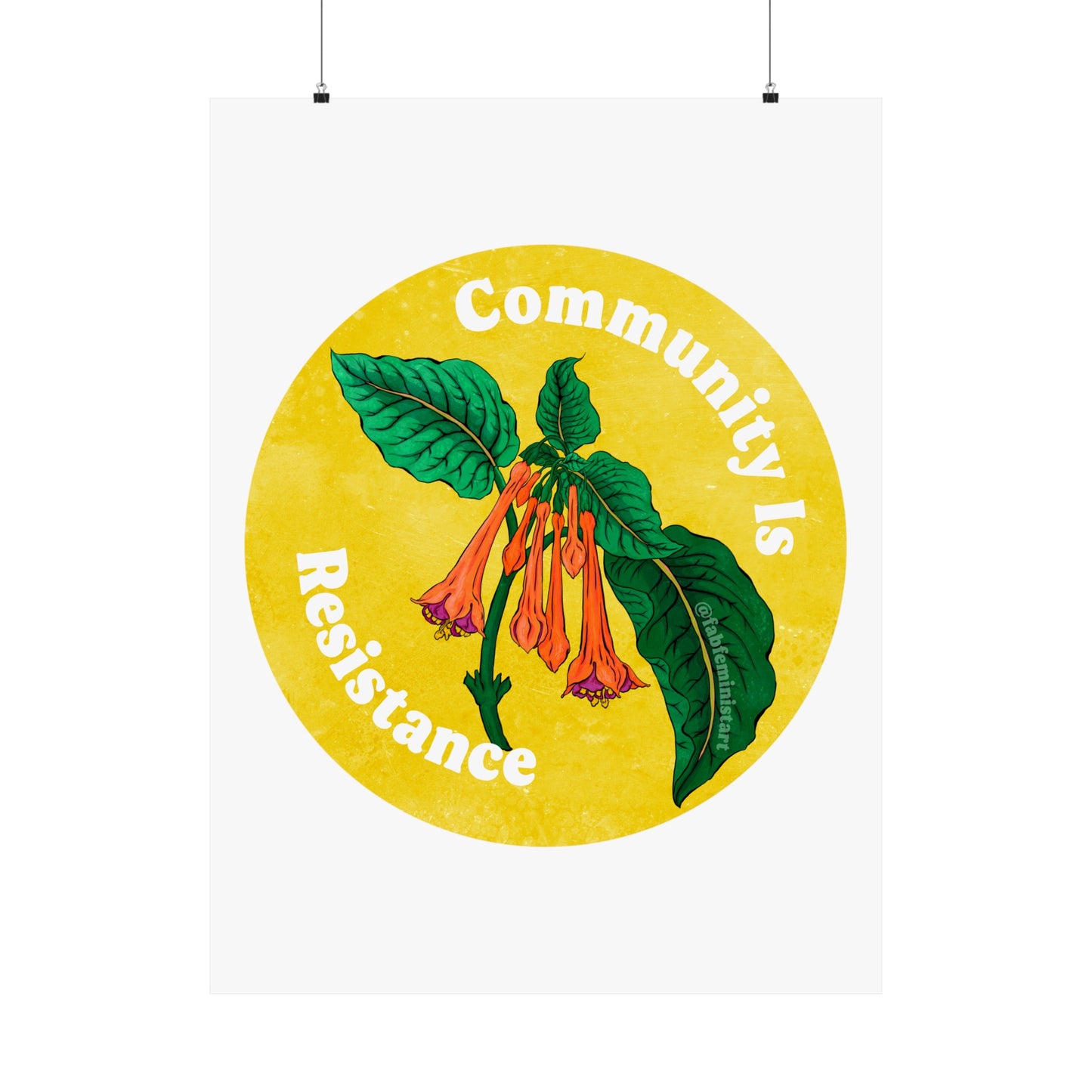 Community Is Resistance: Feminist Art Print