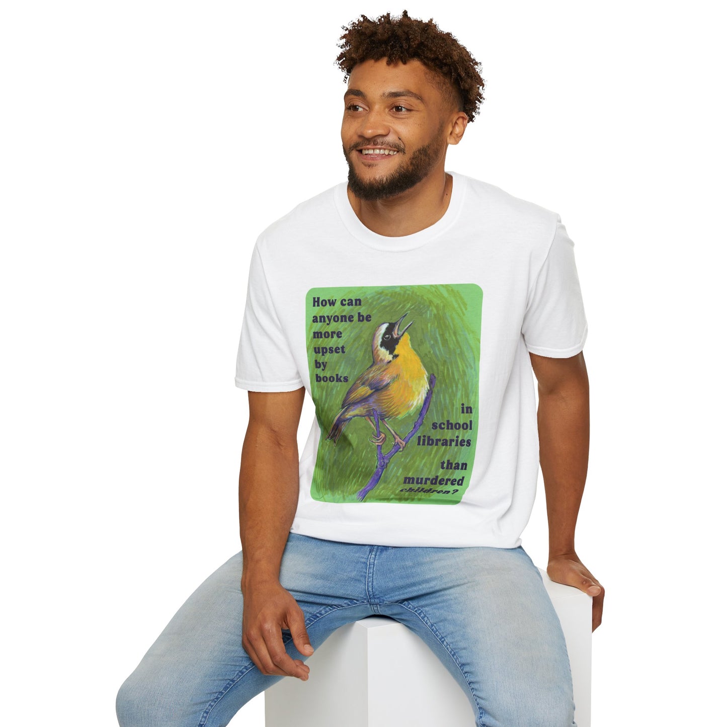 How can anyone be more upset by books in school libraries than murdered children: Feminist Shirt