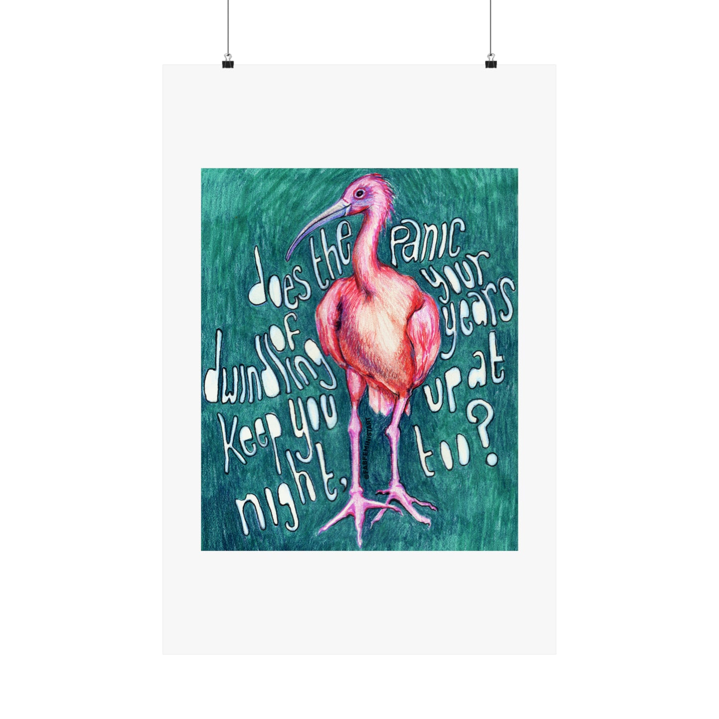 Does The Panic Of Your Dwindling Years Keep You Up At Night Too: Mental Health Print