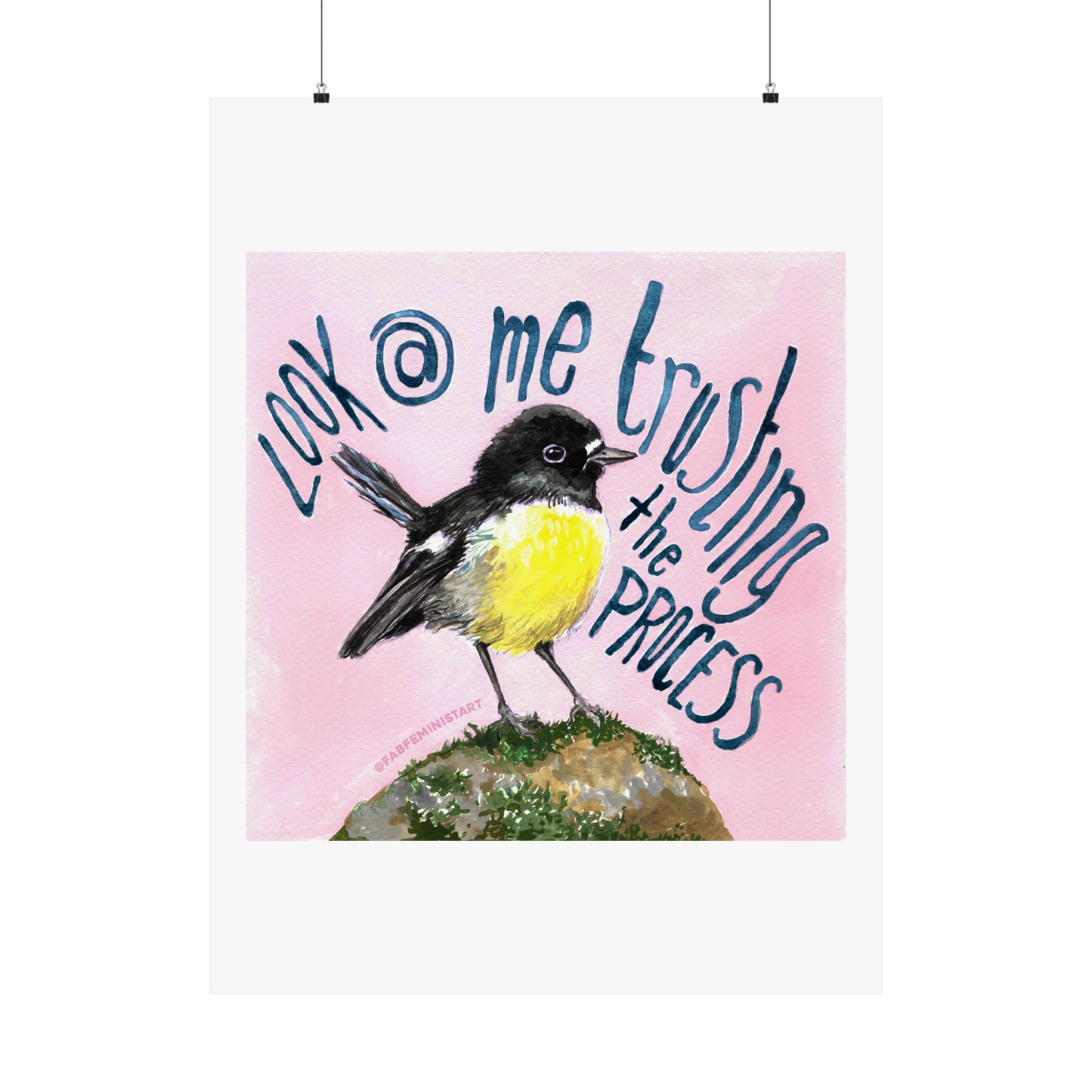 Look At me Trusting The Process: Mental Health Print