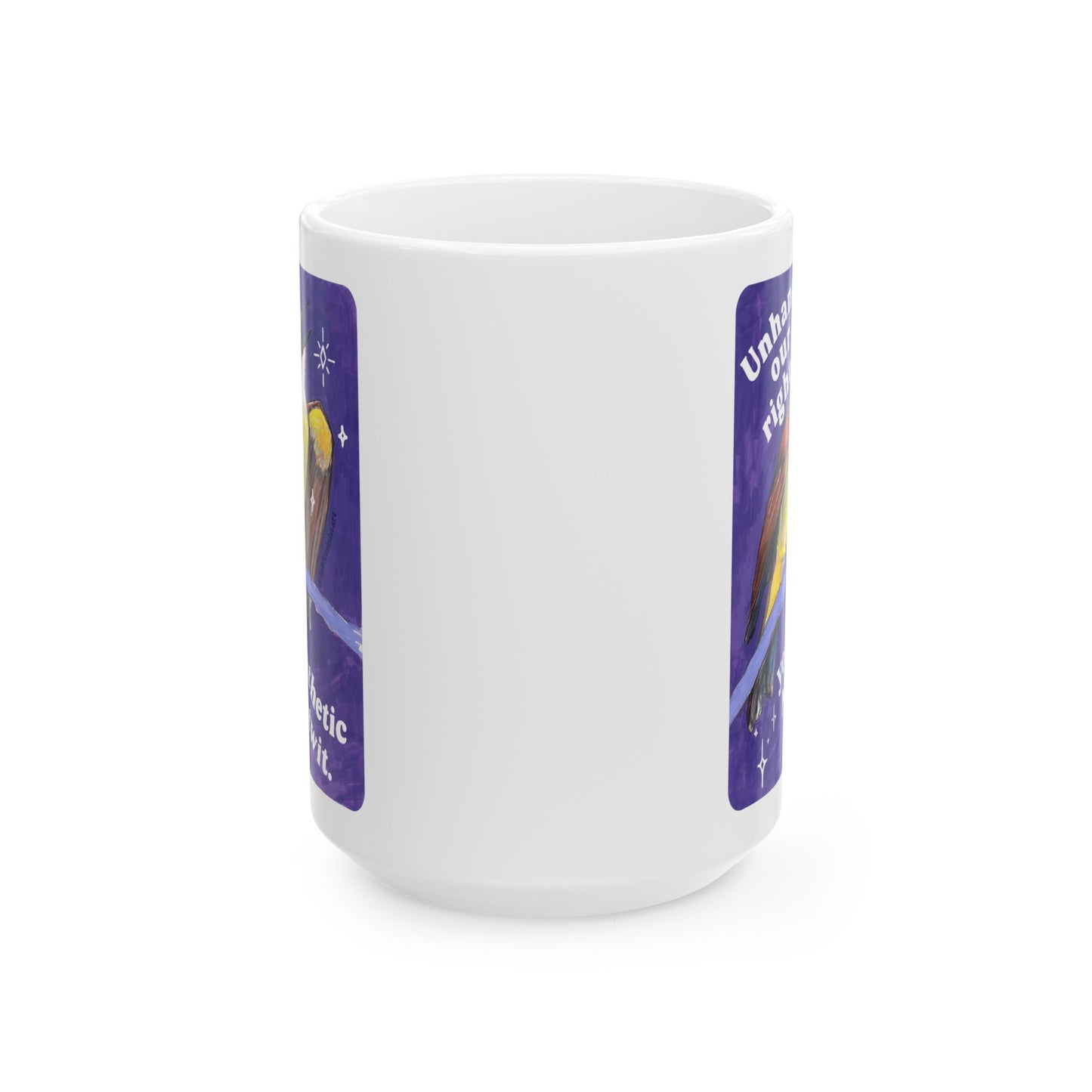 Unhand our rights you Nazi twits: Feminist Mug