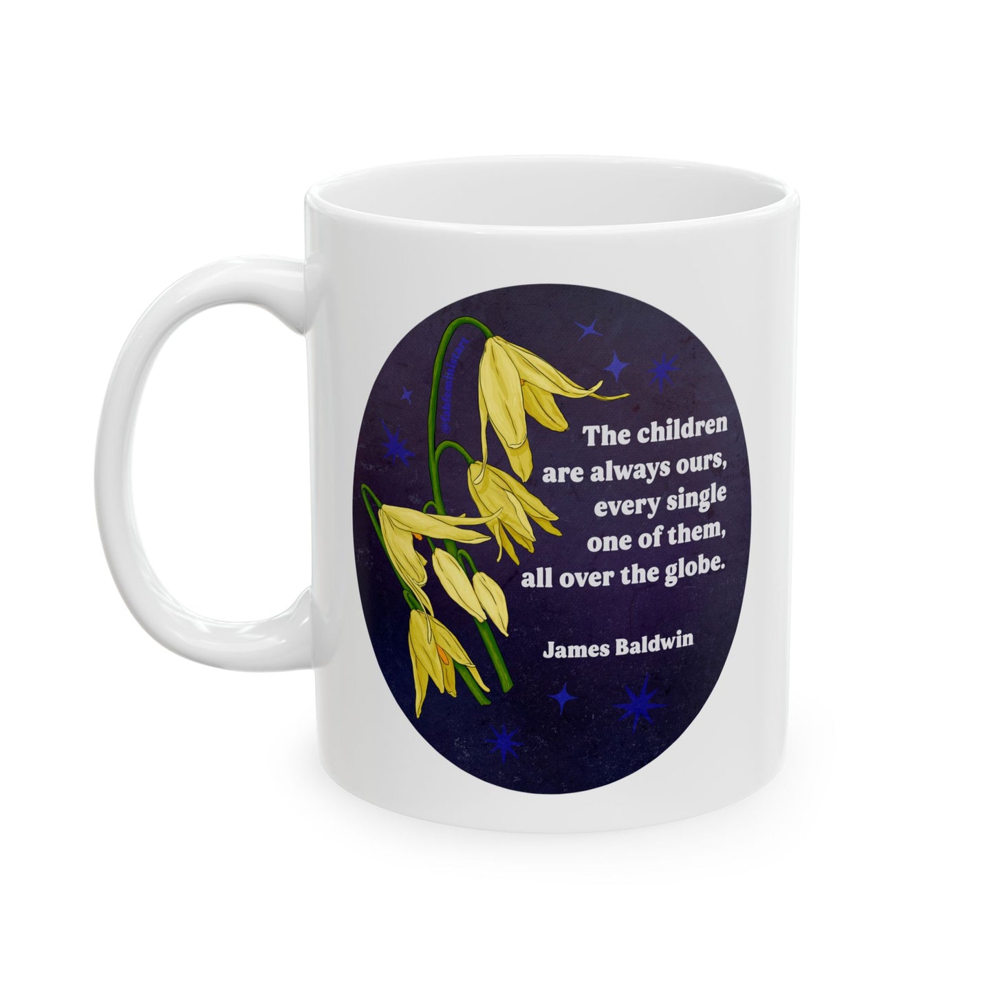 The children are always ours, every single one of them, all over the globe, James Baldwin: Feminist Mug