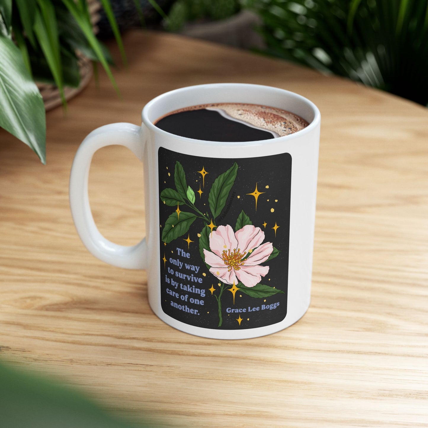 The only way to survive is by taking care of one another, Grace Lee Boggs: Feminist Mug