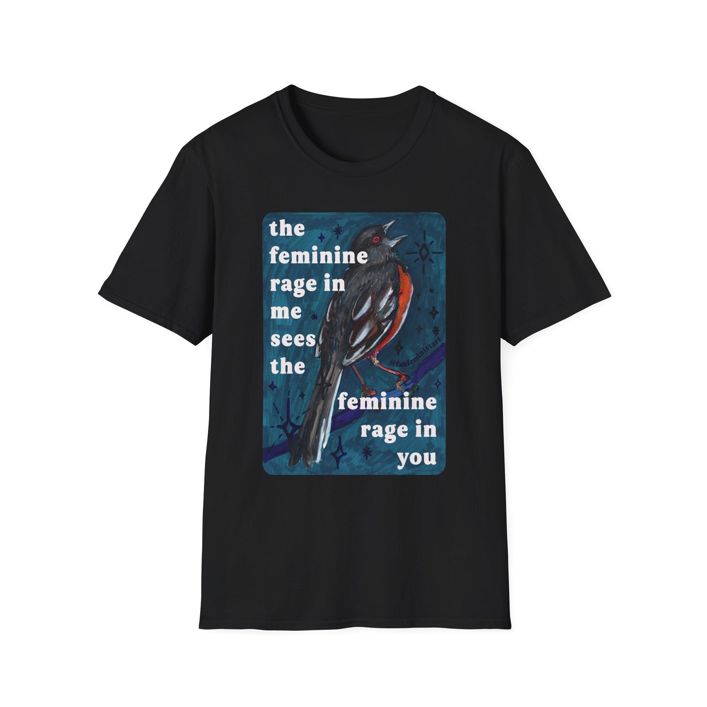 the feminine rage in me sees the feminine rage in you: feminist shirt