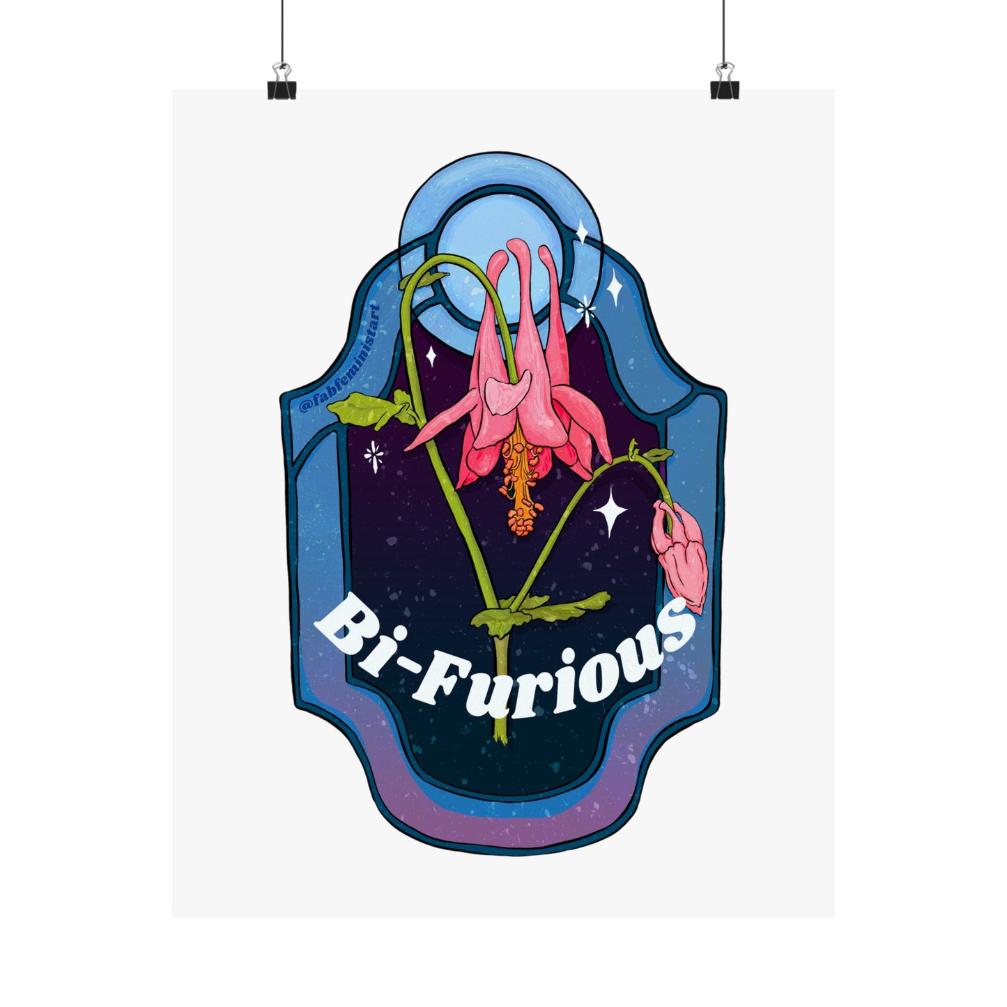 Bi Furious: Bisexual Pride Art Print